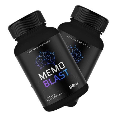 MemoBlast Brain Health Support Supplement Bottles